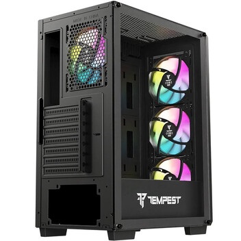 Torre PC Tempest Garrison ARGB ATX Cristal Templado USB 3.0 Negra