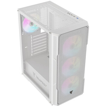 Torre PC Tempest Garrison ARGB ATX Cristal Templado USB 3.0 Blanca
