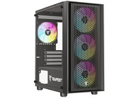 Torre PC Tempest Rampart ARGB M-ATX Cristal Templado USB 3.0 Negra