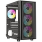 Torre PC Tempest Rampart ARGB M-ATX Cristal Templado USB 3.0 Negra Torre PC Tempest Rampart ARGB M-ATX Cristal Templado USB 3.0 Negra