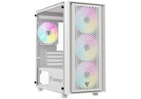 Torre PC Tempest Rampart ARGB M-ATX Cristal Templado USB 3.0 Blanca