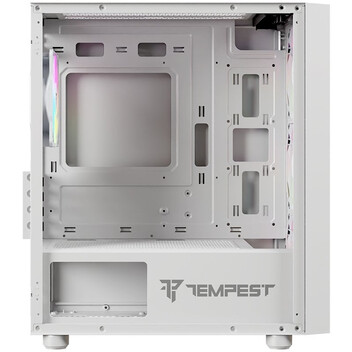 Torre PC Tempest Rampart ARGB M-ATX Cristal Templado USB 3.0 Blanca