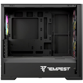 Torre PC Tempest Stronghold ARGB M-ATX Cristal Templado USB 3.0 Negra Torre PC Tempest Stronghold ARGB M-ATX Cristal Templado USB 3.0 Negra