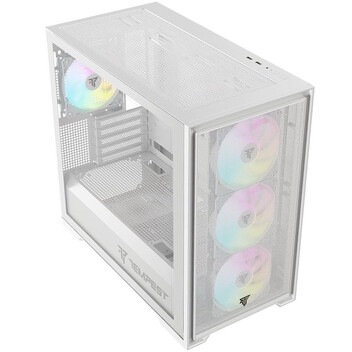 Torre PC Tempest Stronghold ARGB M-ATX Cristal Templado USB 3.0 Blanca