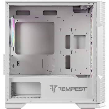 Torre PC Tempest Stockade ARGB M-ATX Cristal Templado USB 3.0 Blanca