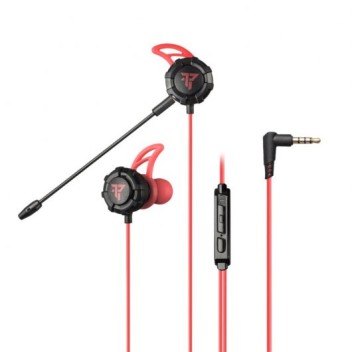 Tempest Battle Earphones Auriculares Gaming Rojo/Negro Tempest Battle Earphones Auriculares Gaming Rojo/Negro