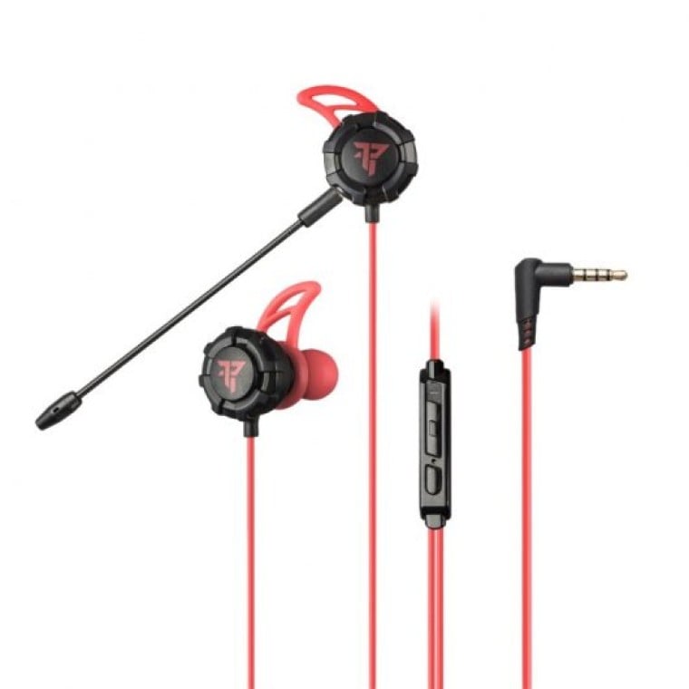 Tempest Battle Earphones Auriculares Gaming Rojo/Negro