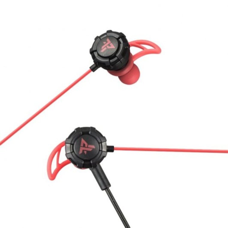 Tempest Battle Earphones Auriculares Gaming Rojo/Negro