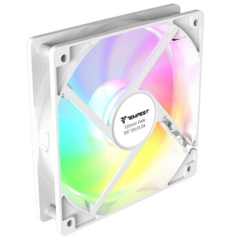 Tempest Fan 120mm ARGB PWM Ventilador Suplementario Blanco Tempest Fan 120mm ARGB PWM Ventilador Suplementario Blanco