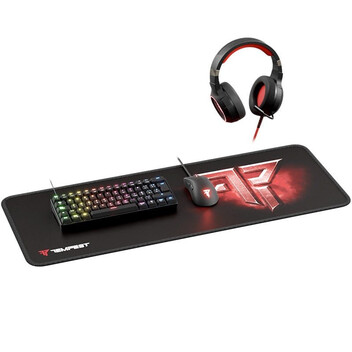 Tempest Oblivion Pro Pack Gaming Teclado Mecánico RGB + Ratón + Auriculares + Alfombrilla