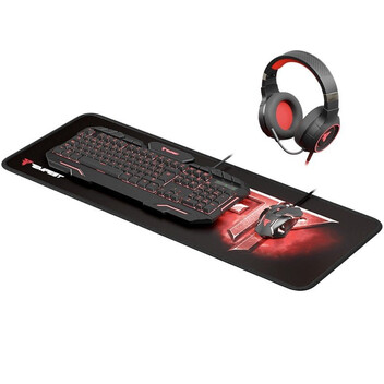 Tempest Oblivion Combo Gaming Teclado + Ratón + Auriculares + Alfombrilla