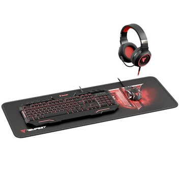 Tempest Oblivion Combo Gaming Teclado + Ratón + Auriculares + Alfombrilla