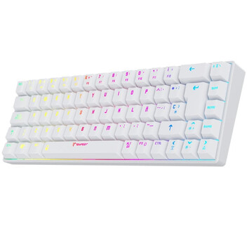 Tempest K20 Beast Teclado Mecánico Inalámbrico Gaming RGB TKL Mini Blanco