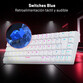 Tempest K20 Beast Teclado Mecánico Inalámbrico Gaming RGB TKL Mini Blanco