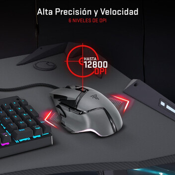 Tempest Phantom Strike Black Edition Ratón Gaming 12.800 DPI Negro Tempest Phantom Strike Black Edition Ratón Gaming 12.800 DPI Negro