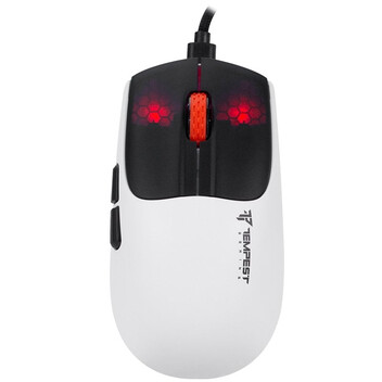 Tempest X18 Shatter Ratón Gaming Wireless RGB 11200DPI Blanco