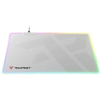 Tempest Mousepad RGB 46x36cm 4mm Alfombrilla Gaming Blanca Tempest Mousepad RGB 46x36cm 4mm Alfombrilla Gaming Blanca