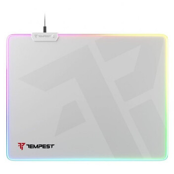 Tempest Mousepad RGB 46x36cm 4mm Alfombrilla Gaming Blanca Tempest Mousepad RGB 46x36cm 4mm Alfombrilla Gaming Blanca