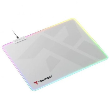 Tempest Mousepad RGB 46x36cm 4mm Alfombrilla Gaming Blanca Tempest Mousepad RGB 46x36cm 4mm Alfombrilla Gaming Blanca