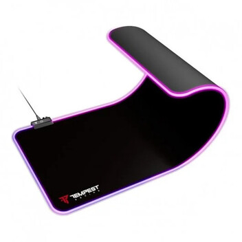 Tempest Mousepad RGB 80x30cm 3mm Alfombrilla Gaming Extended Negra Tempest Mousepad RGB 80x30cm 3mm Alfombrilla Gaming Extended Negra