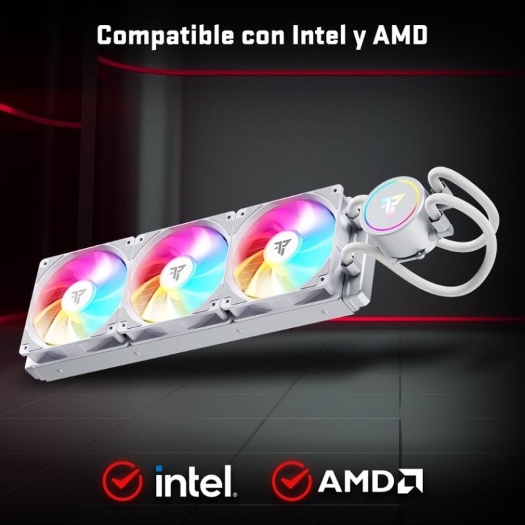 Tempest Liquid Cooler 360 RGB Kit de Refrigeración Líquida Blanco