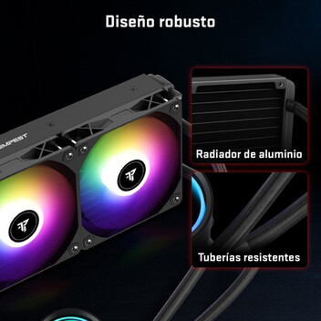 Tempest Iceflow Refrigeración Líquida 240 ARGB Kit Liquid Cooler Negra Tempest Iceflow Refrigeración Líquida 240 ARGB Kit Liquid Cooler Negra