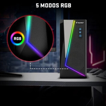 Tempest M20 RGB Master 2.0 Altavoces Gaming con Bluetooth Negros Tempest M20 RGB Master 2.0 Altavoces Gaming con Bluetooth Negros