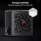 Fuente Alimentación Tempest Pulse PSU 650W Cybenetics Silver ATX 3.1 Fuente de Alimentación Negra
