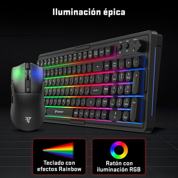 Tempest Combo 3100 PRO RGB Teclado + Ratón + Auriculares + Alfombrilla Tempest Combo 3100 PRO RGB Teclado + Ratón + Auriculares + Alfombrilla