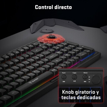 Tempest Combo 3100 PRO RGB Teclado + Ratón + Auriculares + Alfombrilla Tempest Combo 3100 PRO RGB Teclado + Ratón + Auriculares + Alfombrilla
