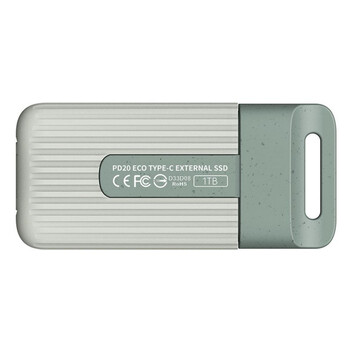 Disco Duro TeamGroup 1TB SSD Externo 1000MB/s PD20 ECO Mini Tipo C + Ecológico PCR
