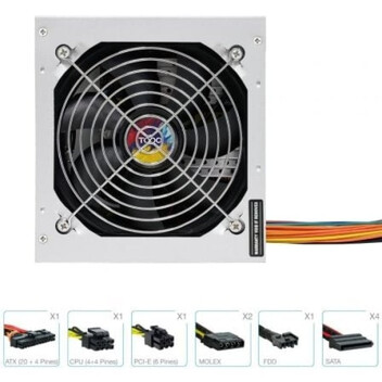 Fuente Alimentación TooQ 550W Certificación 80 PLUS Bronze TQAPOLO-550SP Comp