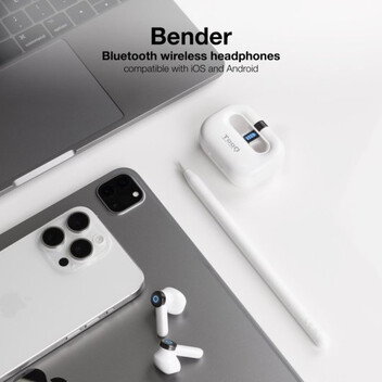 TooQ Bender TQBWH-0031W Auriculares Bluetooth con Estuche de Carga Blancos TooQ Bender TQBWH-0031W Auriculares Bluetooth con Estuche de Carga Blancos
