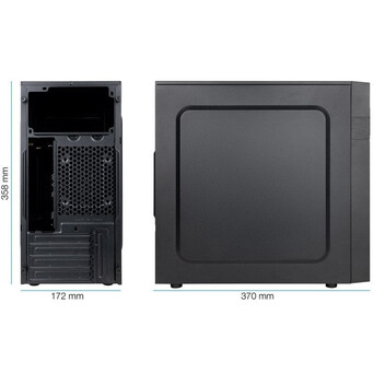 Torre PC TooQ TQC-4701U3C-B Mini Tower USB 3.0 Negra Torre PC TooQ TQC-4701U3C-B Mini Tower USB 3.0 Negra