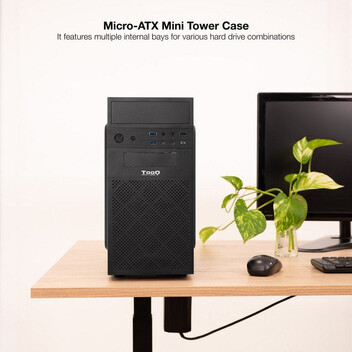 Torre PC TooQ TQC-4701U3C-B Mini Tower USB 3.0 Negra Torre PC TooQ TQC-4701U3C-B Mini Tower USB 3.0 Negra
