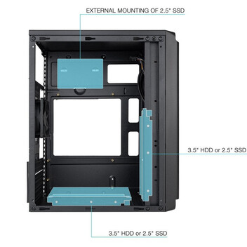 Torre PC TooQ TQC-4702U3C-B Mini Tower USB 3.0 Negra Torre PC TooQ TQC-4702U3C-B Mini Tower USB 3.0 Negra