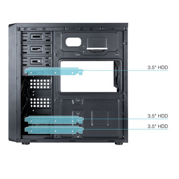 Torre PC TooQ TQC-5701U3C-B Midi Tower USB 3.0 Negra