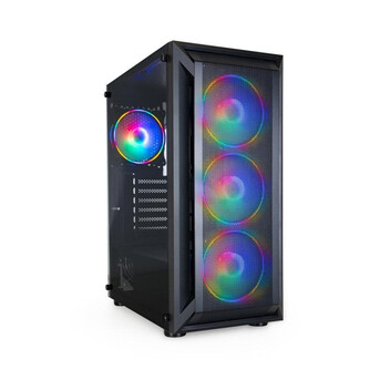 Torre PC Caja Semitorre Gaming Ragnärok TQGCC101-B ATX Vidrio Templado 4 Ventiladores Negro Torre PC Caja Semitorre Gaming Ragnärok TQGCC101-B ATX Vidrio Templado 4 Ventiladores Negro