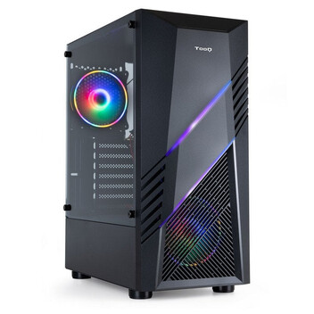 Torre PC TooQ TQGCC102-B Biohazard Cristal Templado USB 3.0 Negra