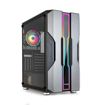 Torre PC Caja Gaming TooQ Nightcity TQGCC103-B ARGB ATX/Midi Tower Negro Plata Acero/Vidrio Templado Torre PC Caja Gaming TooQ Nightcity TQGCC103-B ARGB ATX/Midi Tower Negro Plata Acero/Vidrio Templado