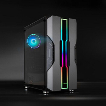 Torre PC Caja Gaming TooQ Nightcity TQGCC103-B ARGB ATX/Midi Tower Negro Plata Acero/Vidrio Templado Torre PC Caja Gaming TooQ Nightcity TQGCC103-B ARGB ATX/Midi Tower Negro Plata Acero/Vidrio Templado
