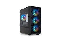 Torre PC Caja PC Gaming Seizure TQGCC901-B Mini Torre Acero Micro ATX Iluminación RGB Negro