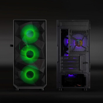 Torre PC Caja PC Gaming Seizure TQGCC901-B Mini Torre Acero Micro ATX Iluminación RGB Negro Torre PC Caja PC Gaming Seizure TQGCC901-B Mini Torre Acero Micro ATX Iluminación RGB Negro