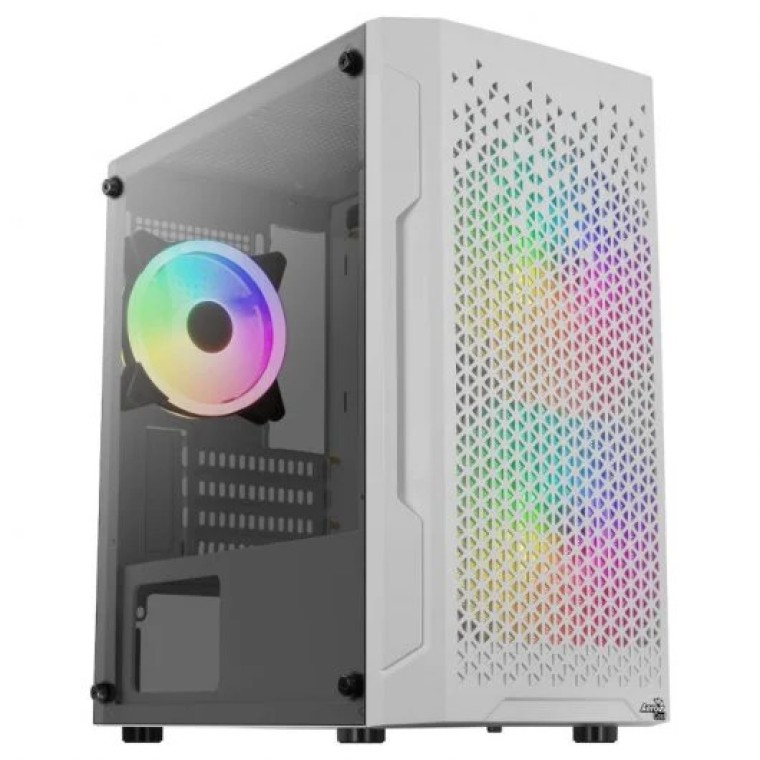 Aerocool TRINITYMINIWHV3 ARGB Cristal Templado USB 3.0 Blanco