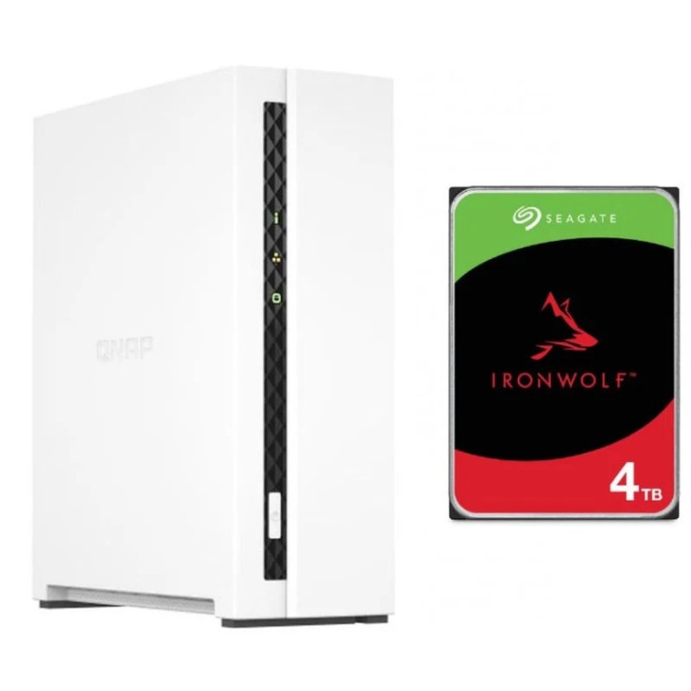 Qnap TS-133 Servidor NAS + Seagate Ironwolf NAS 3.5" 4TB SATA 3