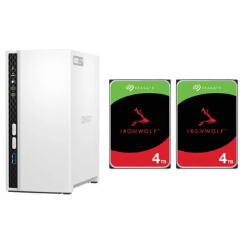 Qnap TS-233 Servidor NAS+2x Seagate Ironwolf NAS 3.5" 4TB SATA 3 Qnap TS-233 Servidor NAS+2x Seagate Ironwolf NAS 3.5" 4TB SATA 3