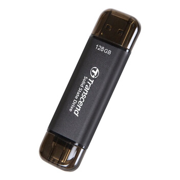 Disco Duro Transcend ESD310C 128GB SSD 3D NAND 1050MB/s USB 3.2 Gen 2x2 Aluminio AES Thunderbolt