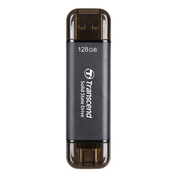 Disco Duro Transcend ESD310C 128GB SSD 3D NAND 1050MB/s USB 3.2 Gen 2x2 Aluminio AES Thunderbolt