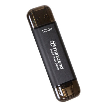 Disco Duro Transcend ESD310C 128GB SSD 3D NAND 1050MB/s USB 3.2 Gen 2x2 Aluminio AES Thunderbolt