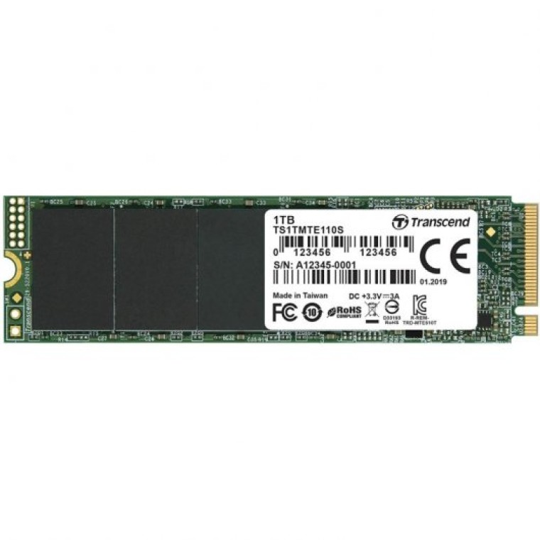 Transcend MTE110S SSD 1TB M.2 PCI Express Gen3 x4 NVMe